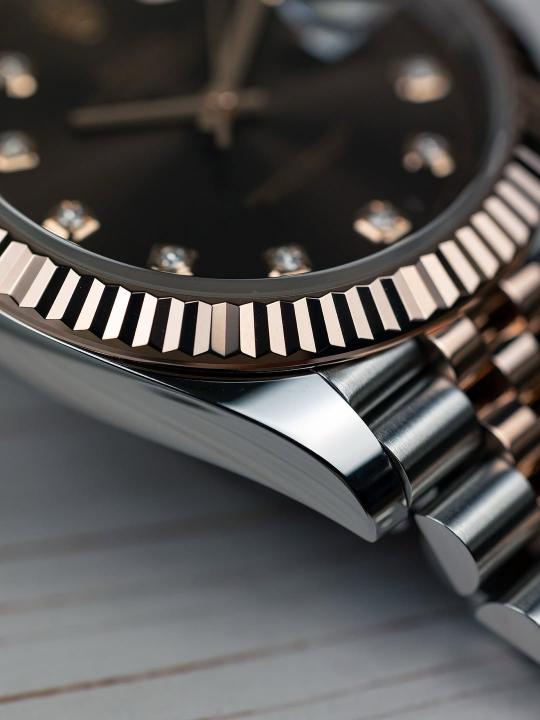 Rolee_x Oyster Perpetual Date Just 2Ton Copper Brown Diamond