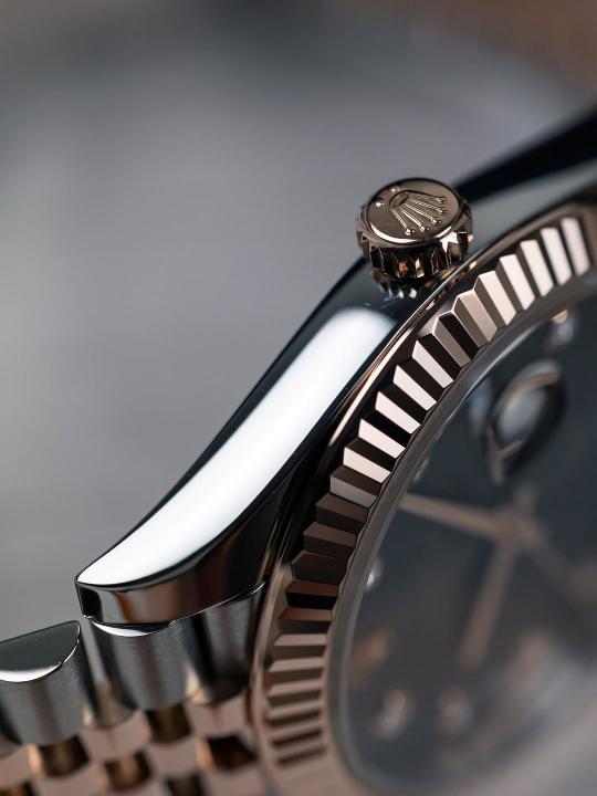 Rolee_x Oyster Perpetual Date Just 2Ton Copper Brown Diamond
