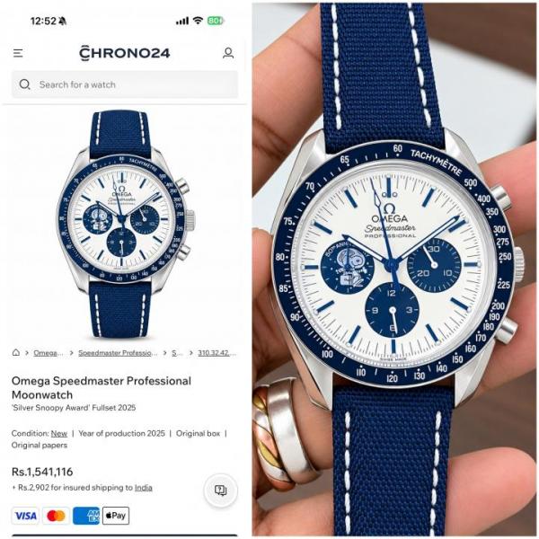 Omegg_a speedmaster Snoopy 50Th Anniversary