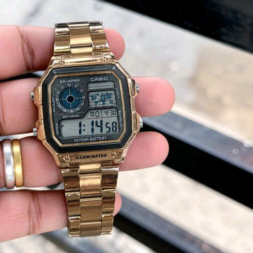 CASIO ILLUMINATOR Rose gold metal