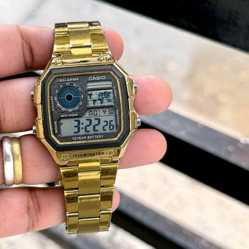 CASIO ILLUMINATOR gold metal