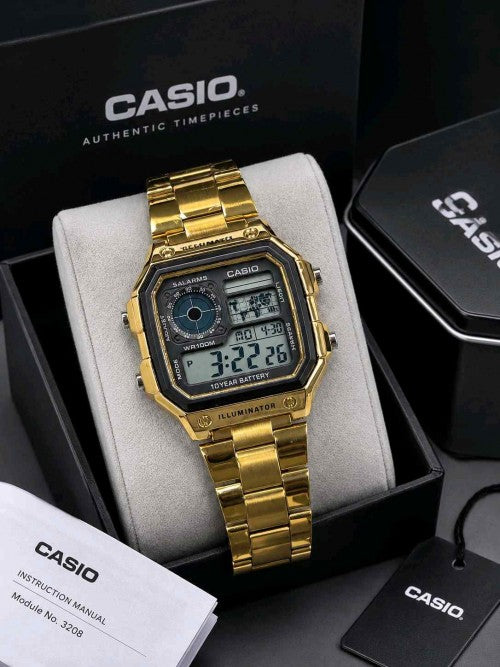 CASIO ILLUMINATOR gold metal
