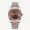 Seiko Mod Date Just Tow Tone Diamond Brown Dial