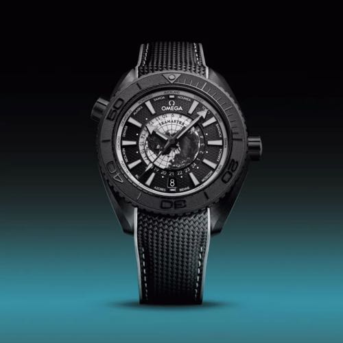 Omega Seamaster 600m Planet Ocean WorldTime Black Grey