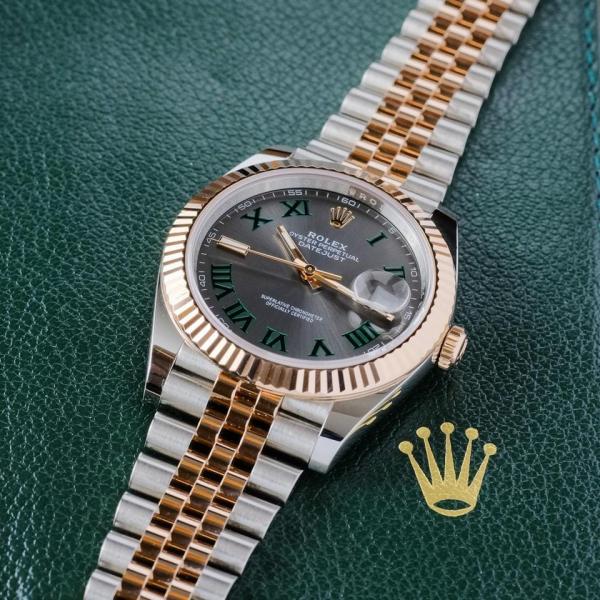Rolee_x Oyster Perpetual Date Just 2Ton-Copper-Grey