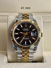 Rolee_x Oyster Perpetual Date Just 2Ton Gold Black