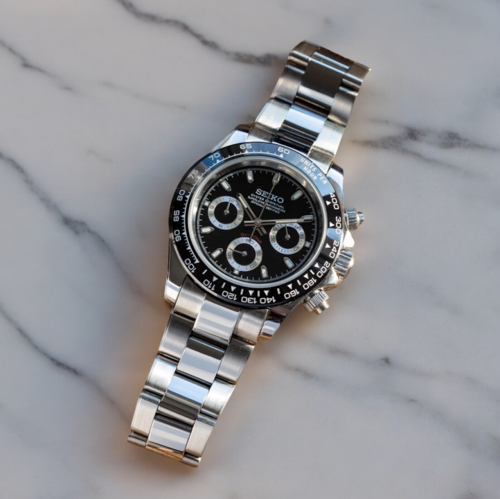 SEIK O DAYTONA MOD BLACK PANDA 1030