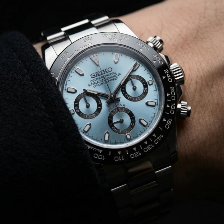 SEIK O MOD DAYTONA ICE BLUE 1031