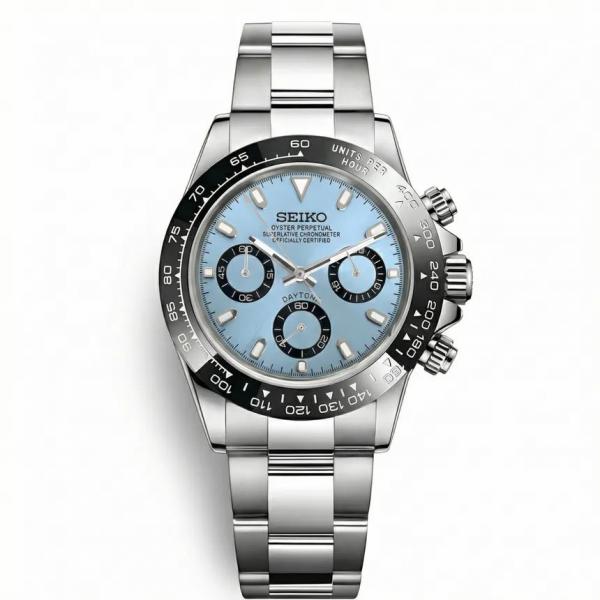 SEIK O MOD DAYTONA ICE BLUE 1031