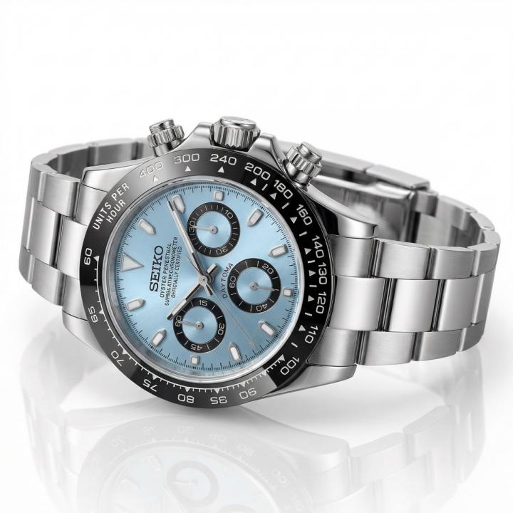 SEIK O MOD DAYTONA ICE BLUE 1031