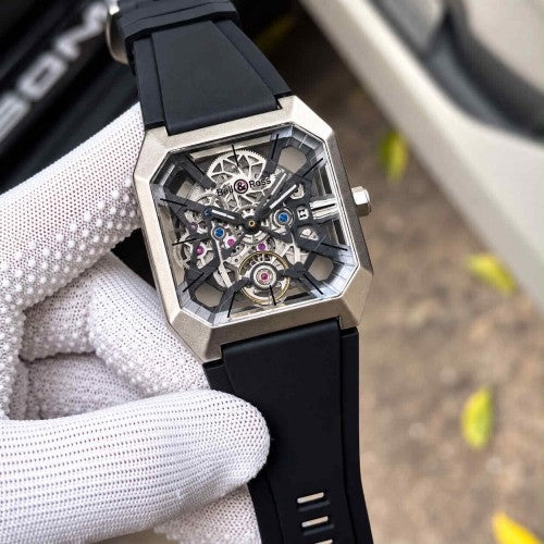 BELL & ROSS AUTOMATIC SILVER-BLACK
