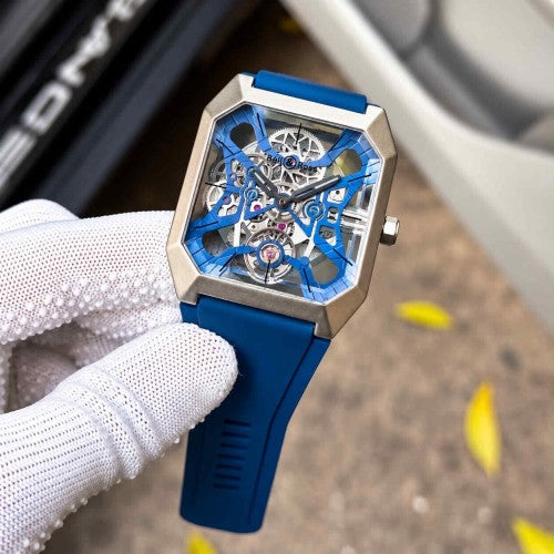 BELL & ROSS AUTOMATIC SILVER-BLUE