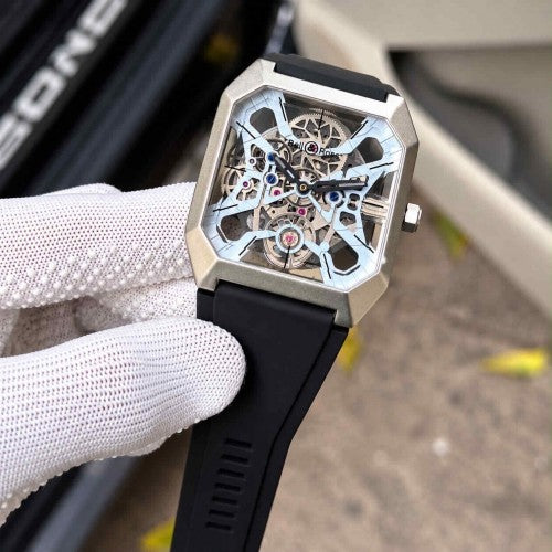 BELL & ROSS AUTOMATIC SILVER-SKY-BLUE