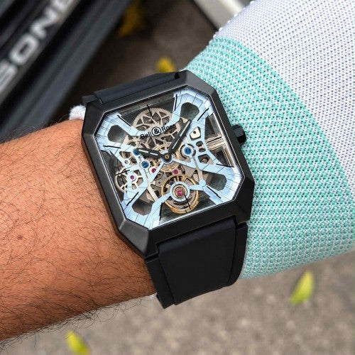 BELL & ROSS AUTOMATIC BLACK SKY-BLUE