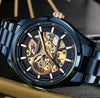 TOMMY HILFIGE AUTOMATIC SKELETON BLUE 837