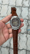 Patee_k Philippe nautilus skeleton automatic open heart open back best premium leather