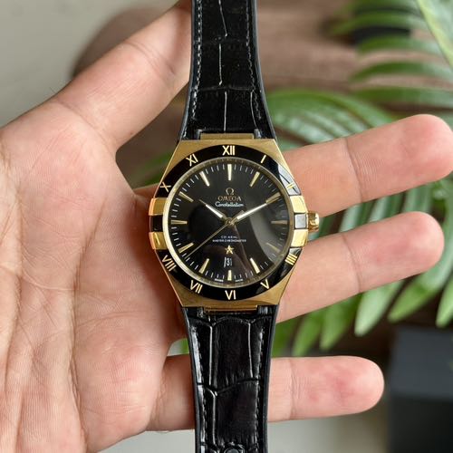 Omega Constellation Black Gold