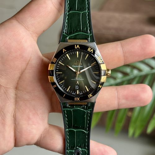 Omega Constellation Green Gold