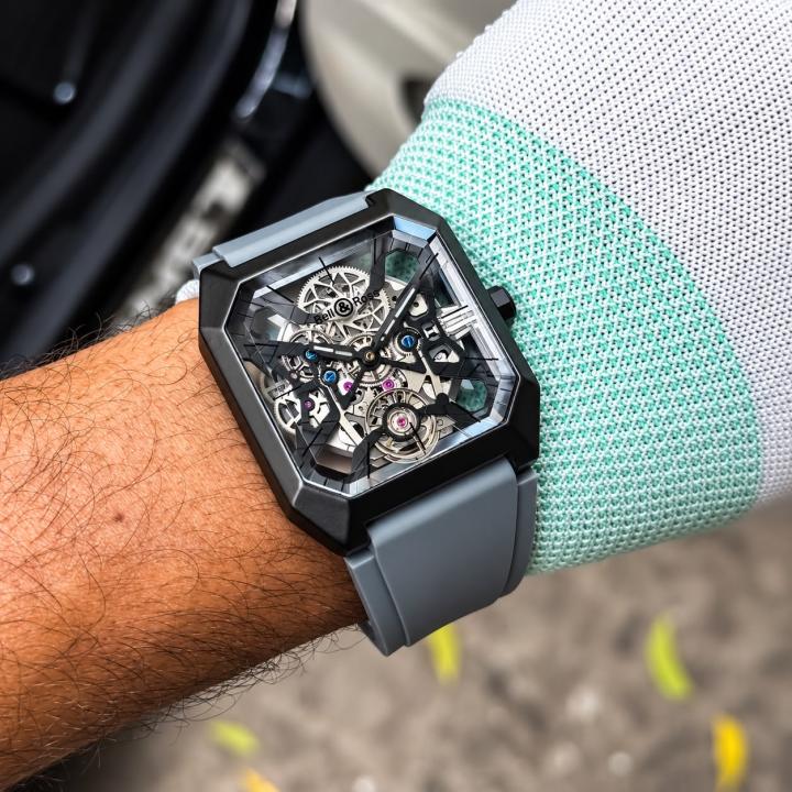 BELL & ROSS BLACK GREY AUTOMATIC WATCH