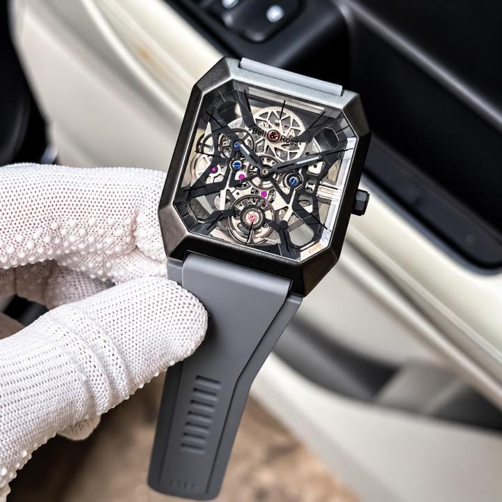 BELL & ROSS BLACK GREY AUTOMATIC WATCH