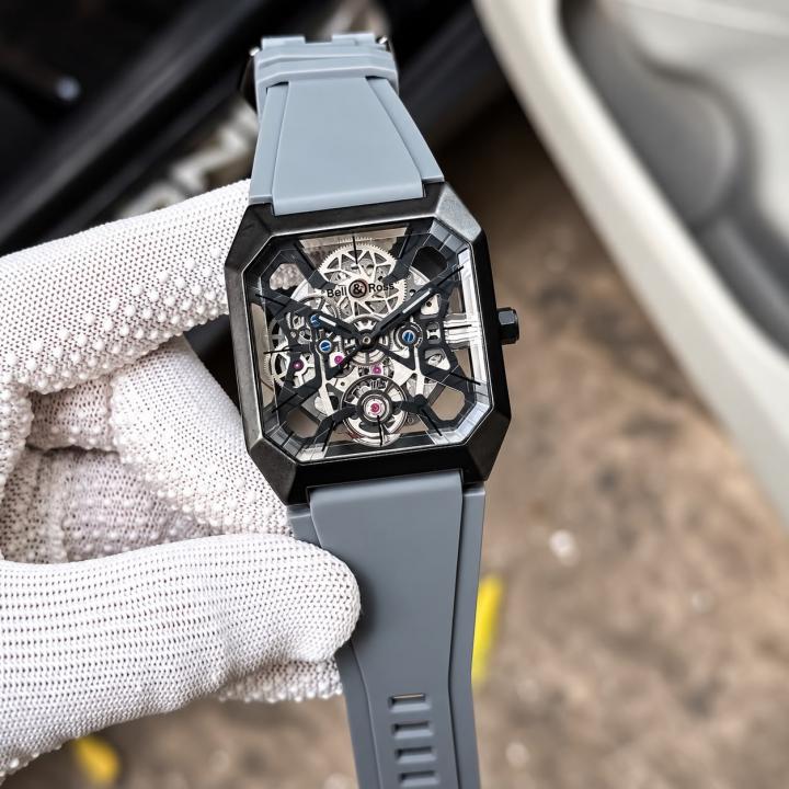 BELL & ROSS BLACK GREY AUTOMATIC WATCH
