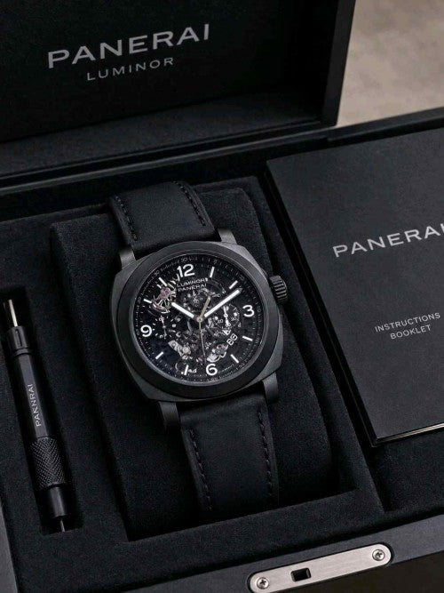 LUMINOR PANERAI BLACK SKELETON F137