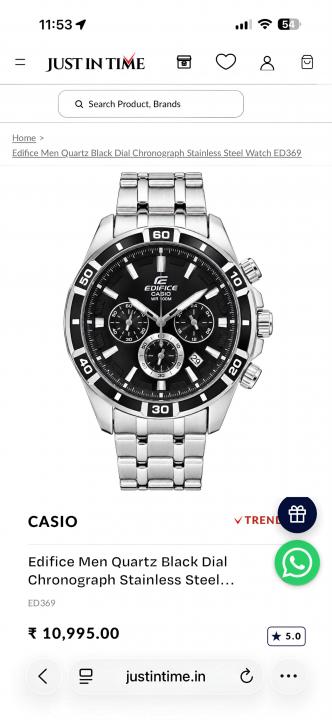 Edifice Casio Premium Catalog Model Original Series Article