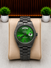 ROLEEX DAYDATE BLACK GREEN DIAL AT334