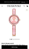 SWAROVSK METRIX BANGLE PINK 149