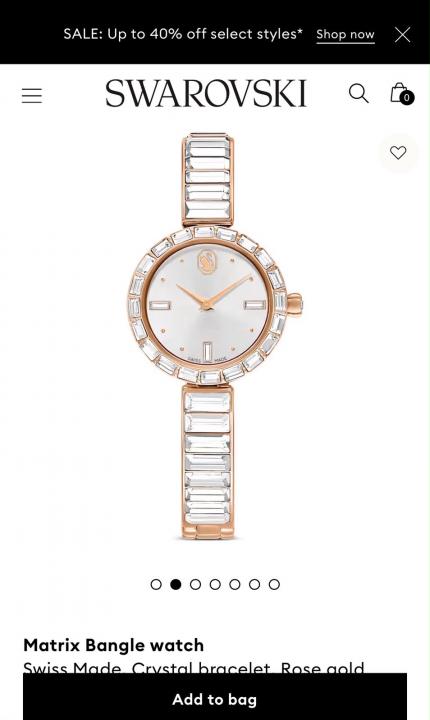 SWAROVSK METRIX BANGLE 150
