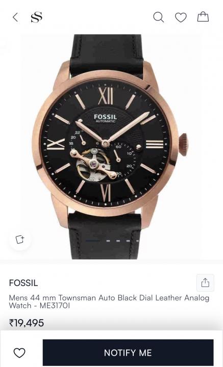Fossiil Me31701 Automatic (Back open)