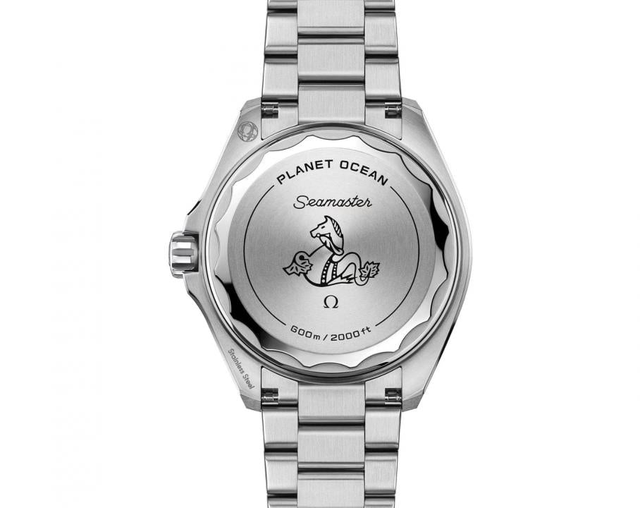 Omegg_a Seamaster Planet Ocean 600M Co-Axial Master Chronometer metal Silver orange black