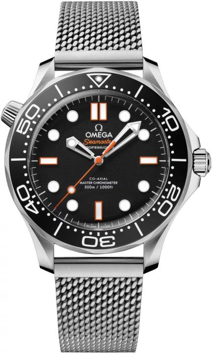 Omegg_a Seamaster Diver 300 Automatic silver Black orange niddle
