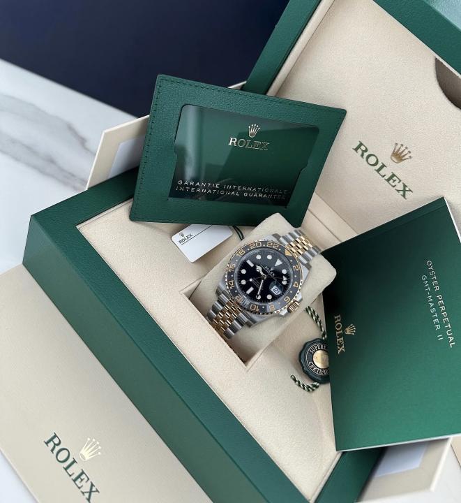 Roleex Men GMT Master ll Gold Silver