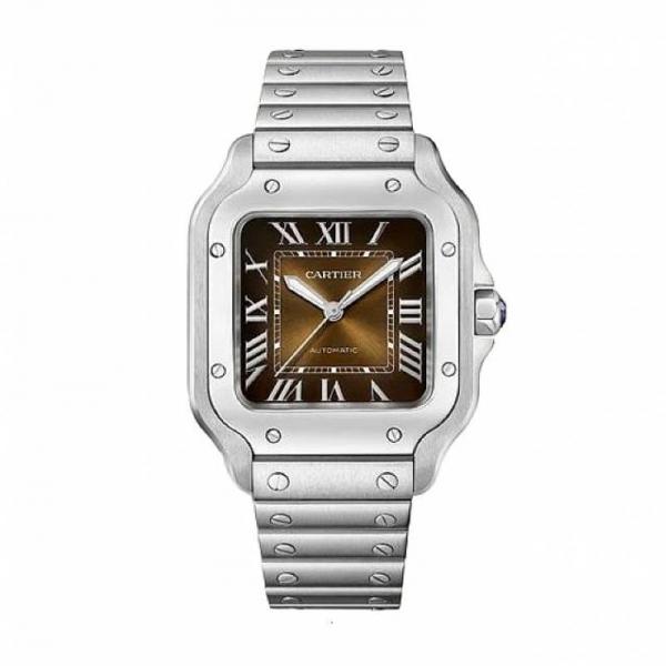 Cartiee_r Santos Automatic silver brown