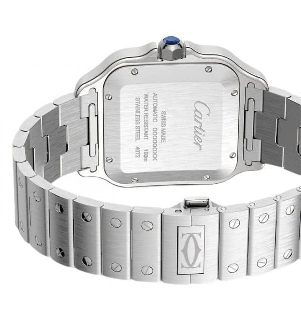 Cartiie_r Santos Automatic silver green