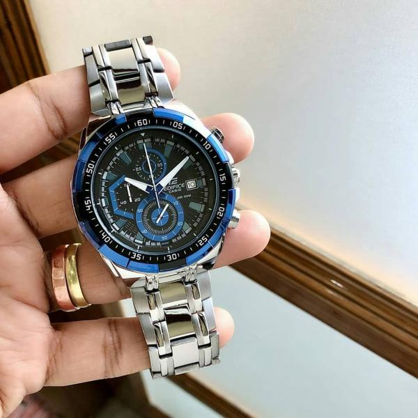 Casio Edifice Efr539 Silver-Blue