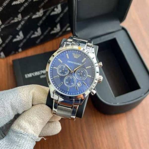 EMPORI O ARMA I SILVER BLUE CLASSIC CHRONOGRAPH 304