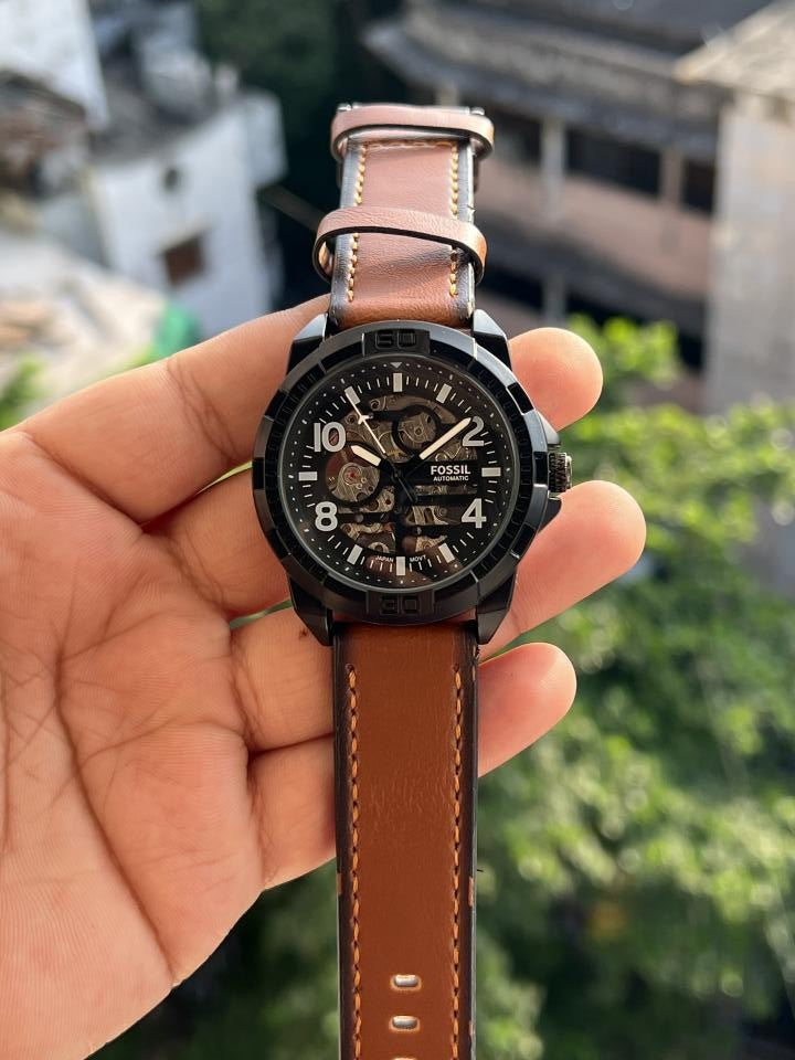 FOSSI BRONSON LEATHER BELT PREMIUM WATCH