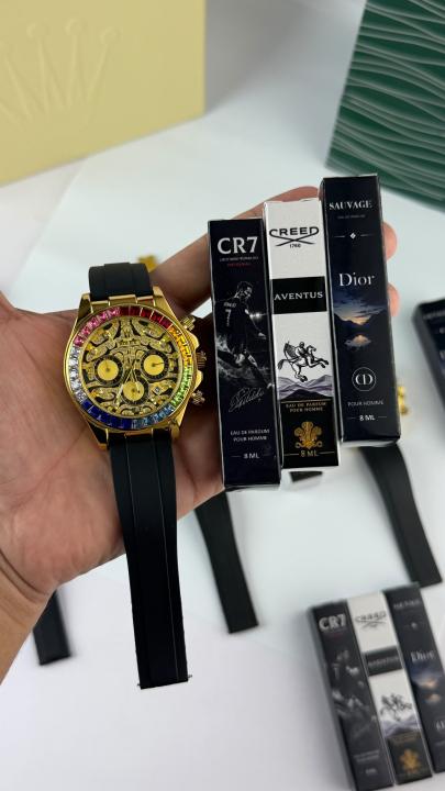 Rolee_x eye tiger rainbow edition 1 watch k shat 3 perfume free