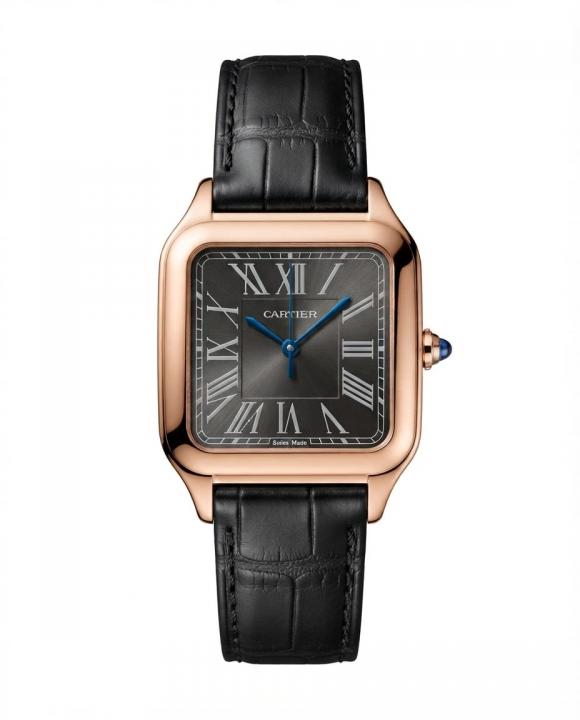 Cartiee_r Santos Dumont Square Copper Black Dial