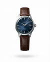 Seiko Presage Automatic Leather Silver Blue Dial