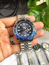 Seiko Sports GMT Open Back Silver Blue AT438