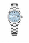 Roleex Datejust Arabic Silver Sky Blue Dial 36 Ladies