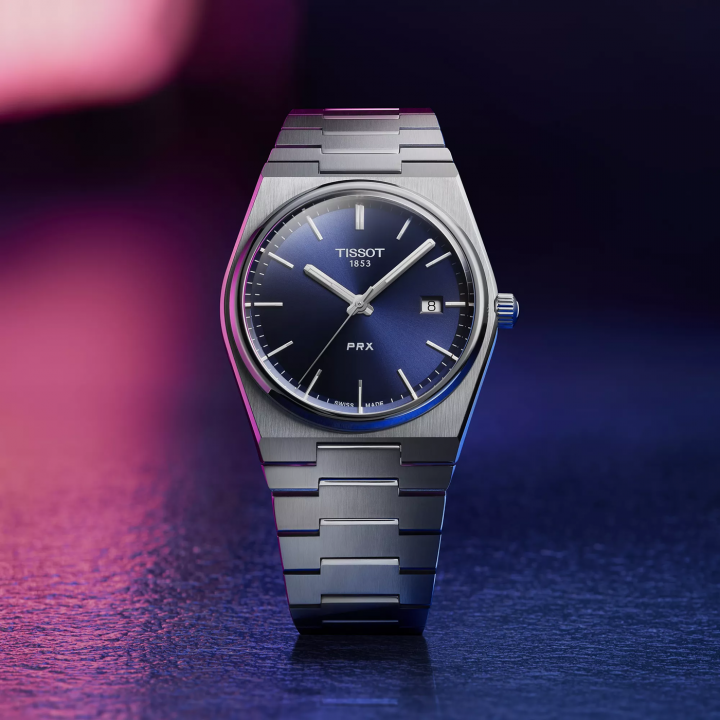 Tissort Prx 1853 Silver Blue Dial