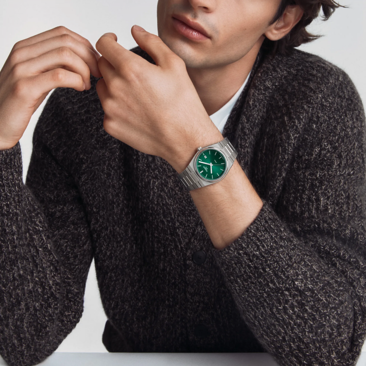 Tissort Prx 1853 Silver Green Dial