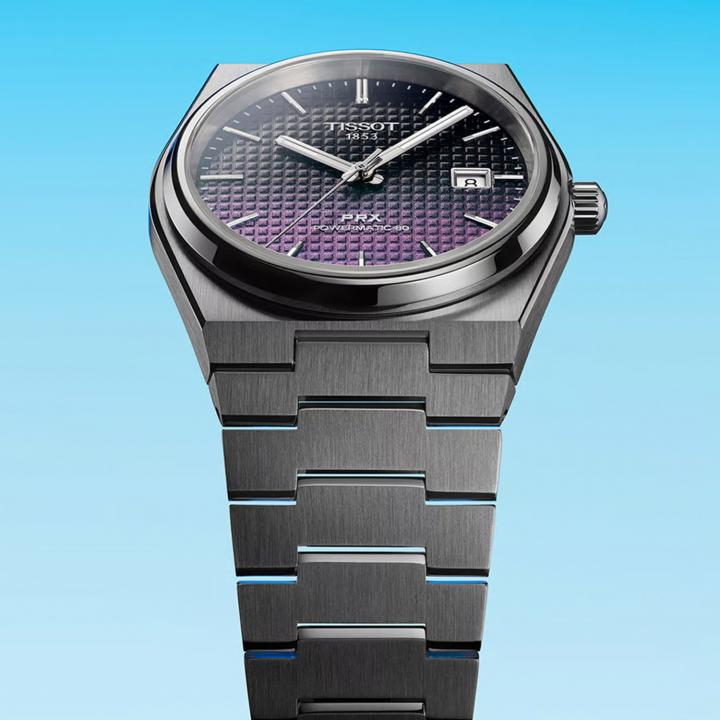 Tissort Prx 1853 Silver Powermatic 80 Blue