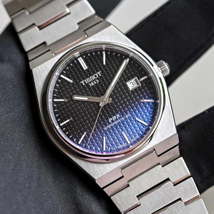 Tissort Prx 1853 Silver Powermatic 80 Blue