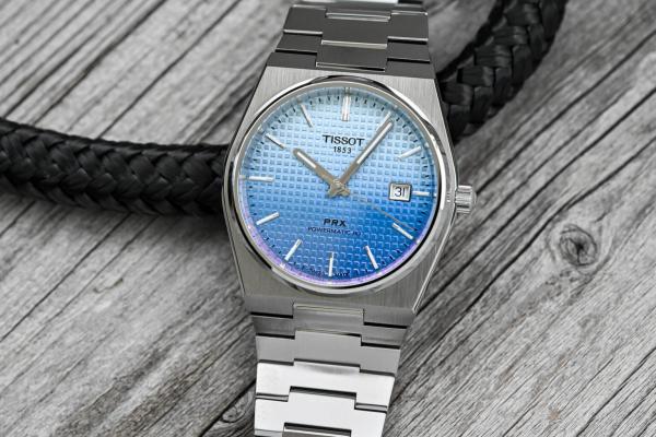 Tissort Prx 1853 Silver Powermatic 80 Sky Blue