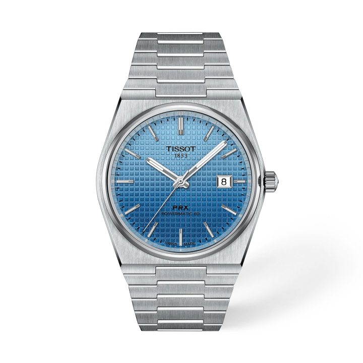 Tissort Prx 1853 Silver Powermatic 80 Sky Blue